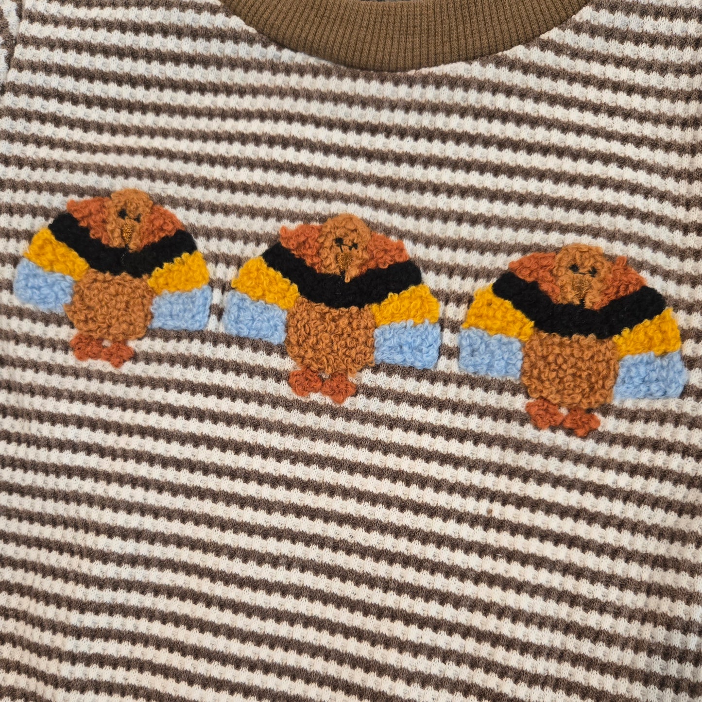 French Knot Turkey Romper