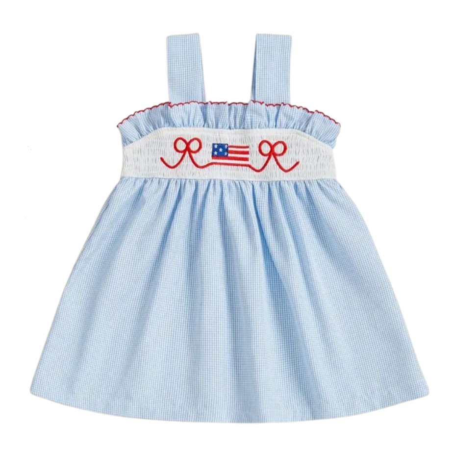 Red, White & Bow Dress