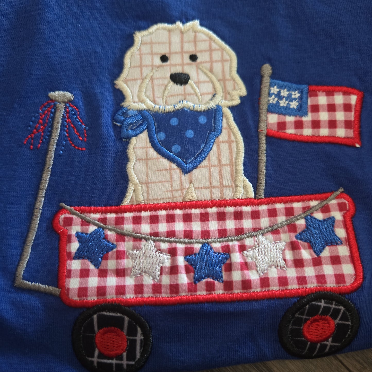 Wagon Puppy Romper