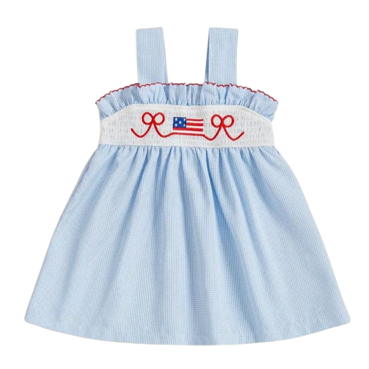 Red, White & Bow Dress
